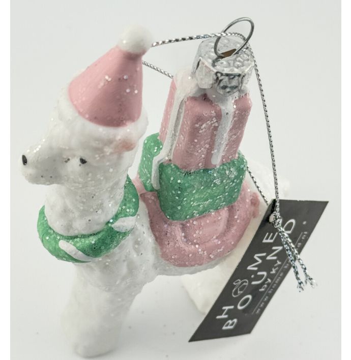 Kerstbal Hanger Alpaca - Pastel