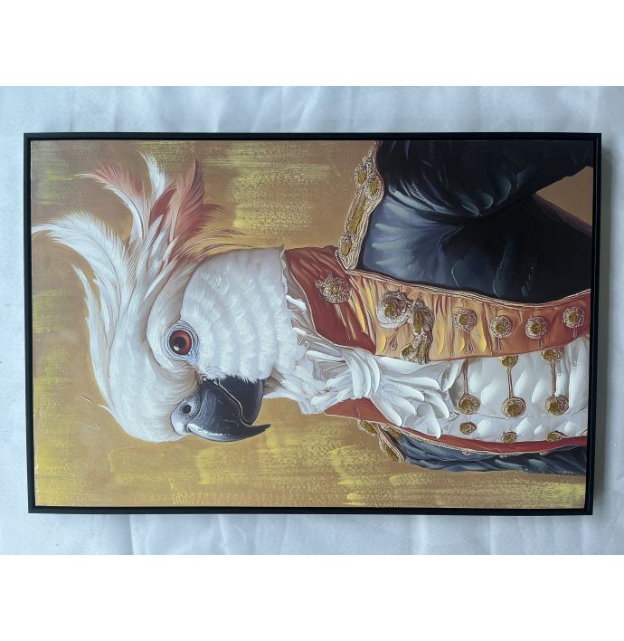 Schilderij regal bird 60x90cm