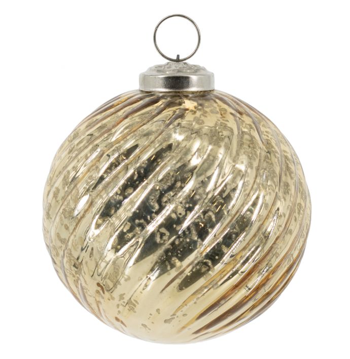 Kerstbal 10cm goud