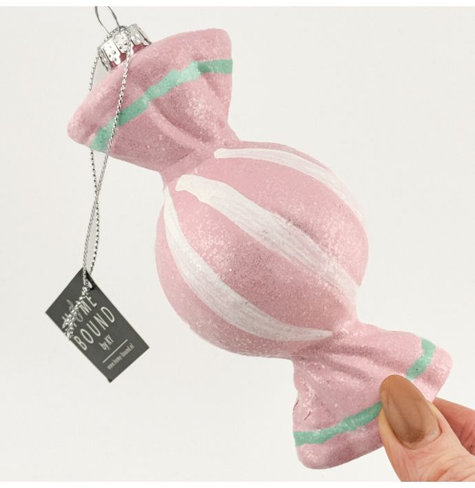 Kerstbal Hanger Snoepje - Pastel