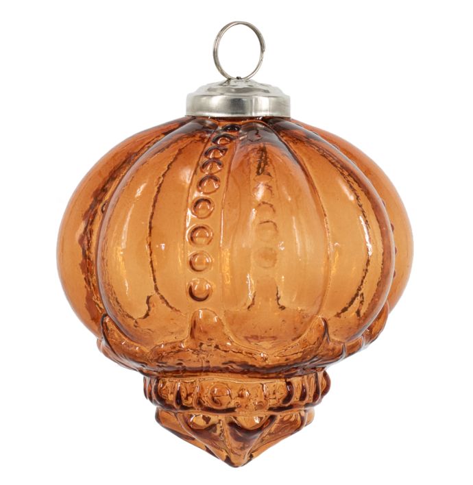 Kerstbal 10cm roest