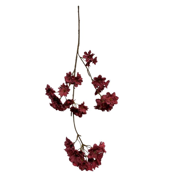 Kunsttak kersenbloesem 86cm rood