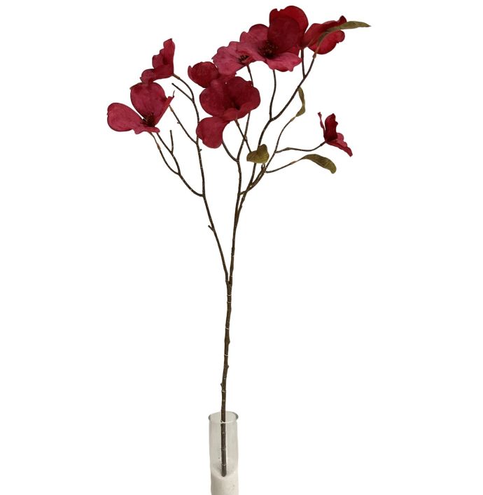 Kunsttak kornoelje 74cm rood
