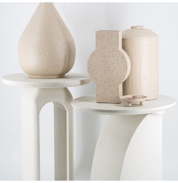Bijzettafel organic off-white