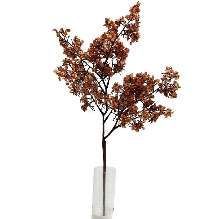 Kunsttak besjes 45cm oranje