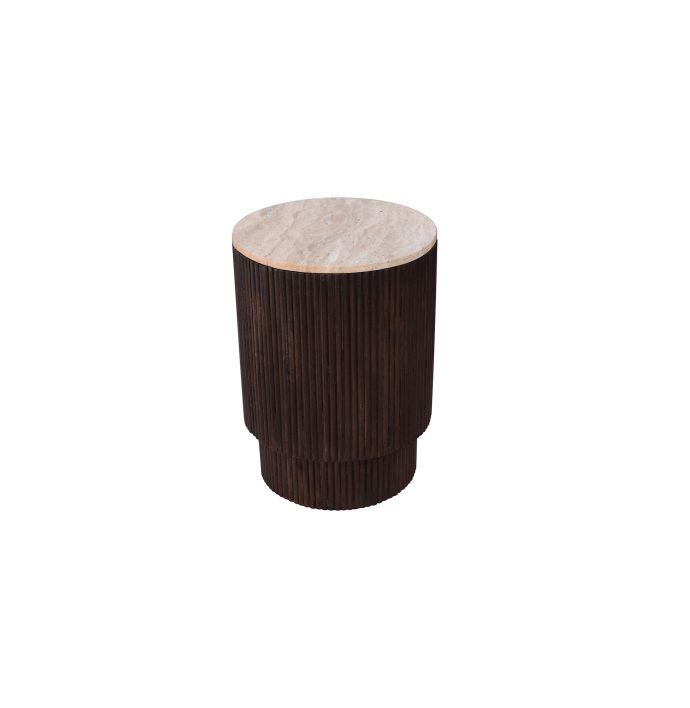 Bijzettafel Kira 40cm walnut