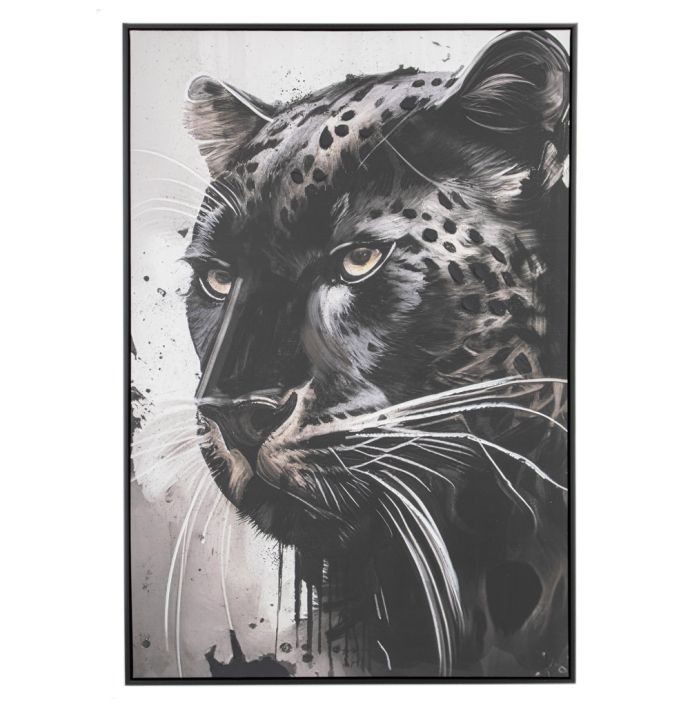 Schilderij panter 80x120cm