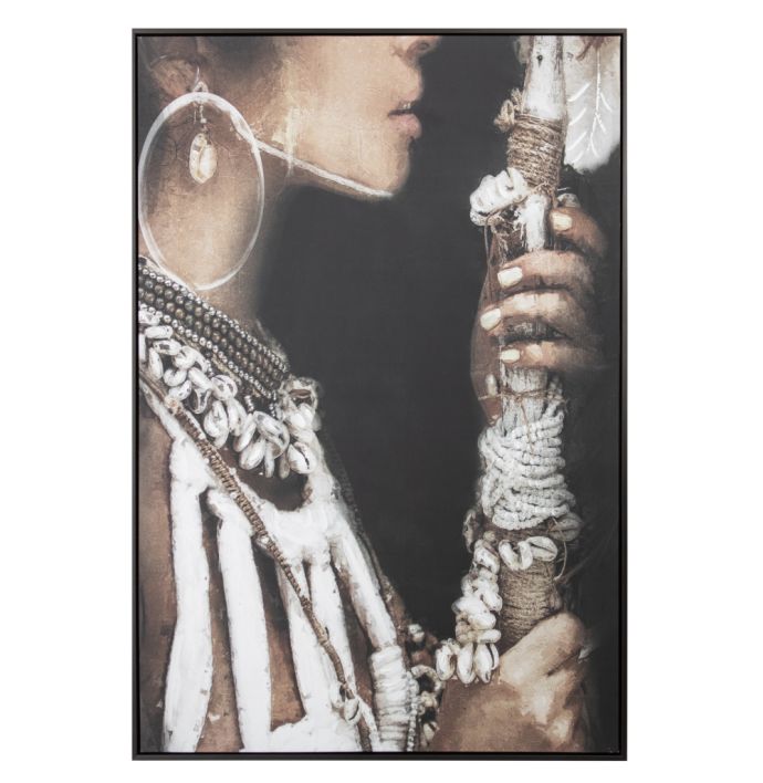 Schilderij vrouw 80x120cm