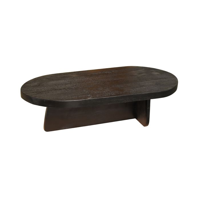Salontafel Sanur 120cm ovaal zwart