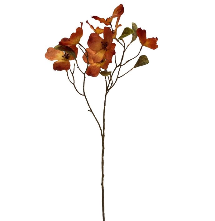 Kunsttak kornoelje 74cm oranje