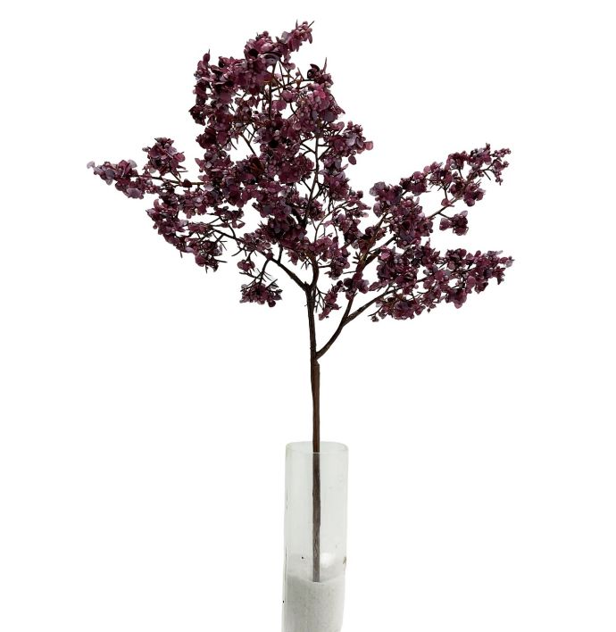 Kunsttak besjes 45cm paars