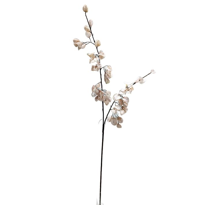 Kunst bloesemtak Koelreuteria 122cm off-white