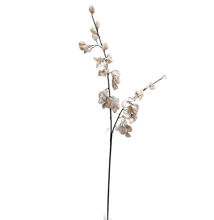 Kunst bloesemtak Koelreuteria 122cm off-white
