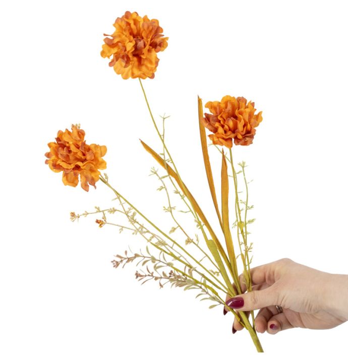 Veldboeket melaleuca 74cm oranje