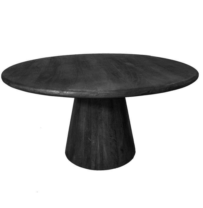 Eettafel Bora rond 150cm zwart