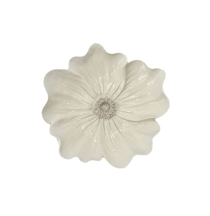 Wanddecoratie bloem Helia beige
