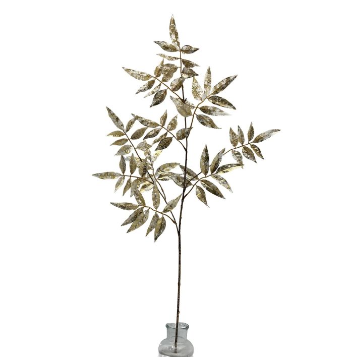 Kunsttak Den glitter 94cm goud