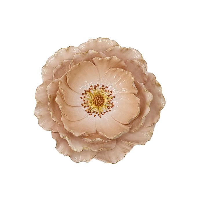 Wanddecoratie bloem Scarlet S roze
