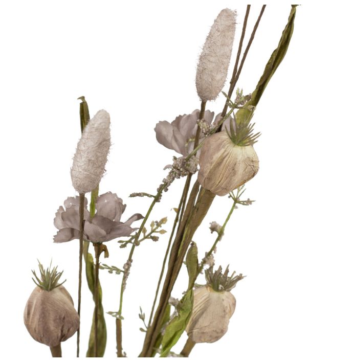 Veldboeketje papaver beige