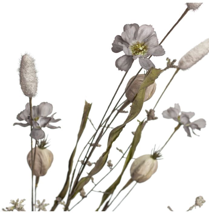 Veldboeketje papaver grijs