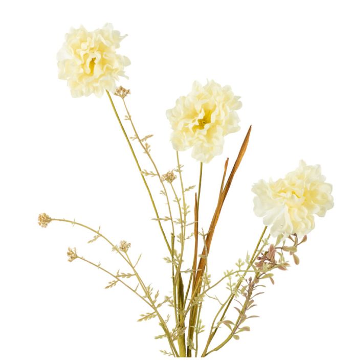 Veldboeket melaleuca 74cm off-white