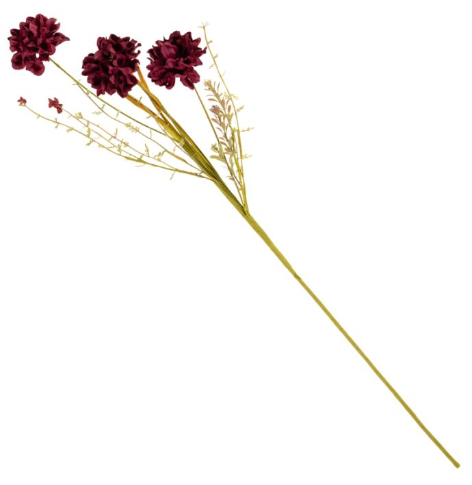 Veldboeket melaleuca 74cm burgundy