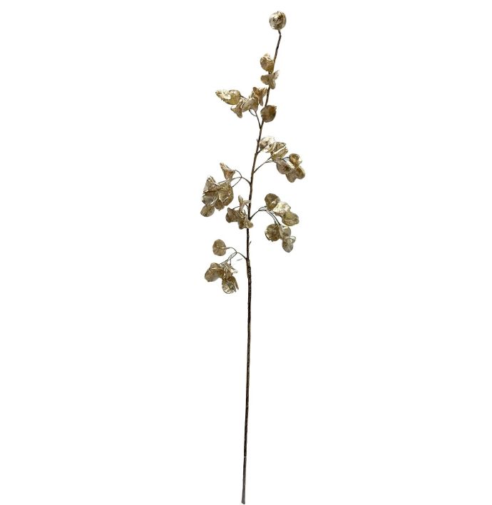 Kunst bloesemtak Koelreuteria glitter 106cm goud