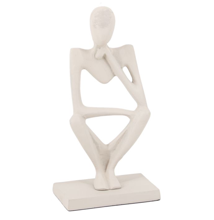 Ornament zittend naturel