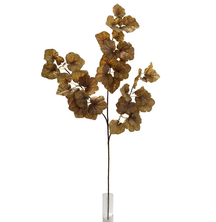 Kunstbloem Hibiscus 93cm taupe