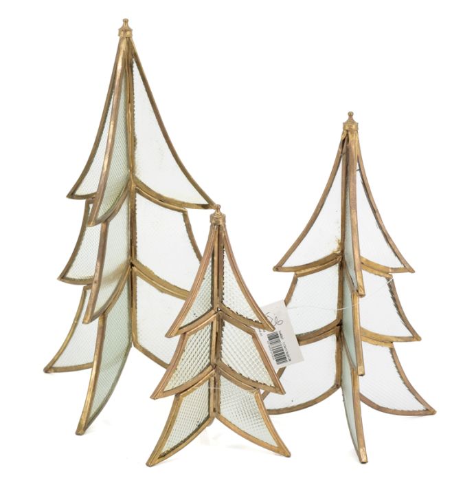 Glazen kerstboom staand