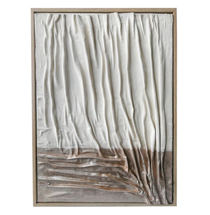 Schilderij abstract tweekleurig 50x70cm