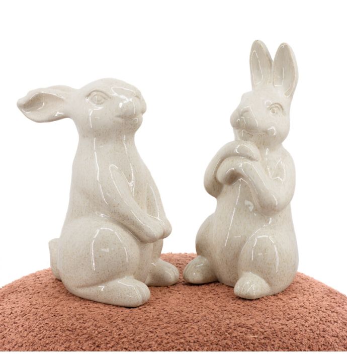 Ornament konijn Hare beige