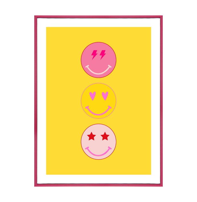 Poster in frame smile 30x40cm