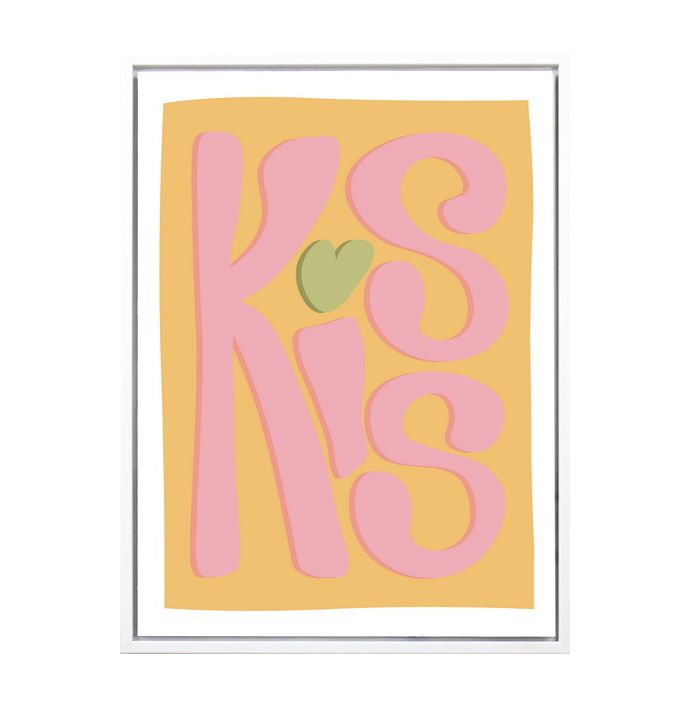 Poster in frame kiss 30x40cm