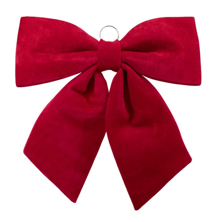 Stoffen strik L 65cm rood