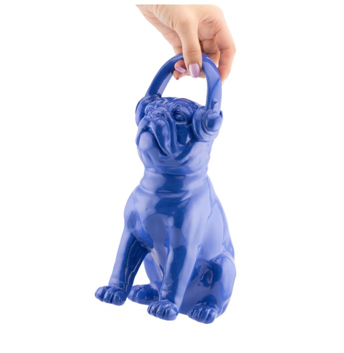 Ornament bulldog Beat blauw