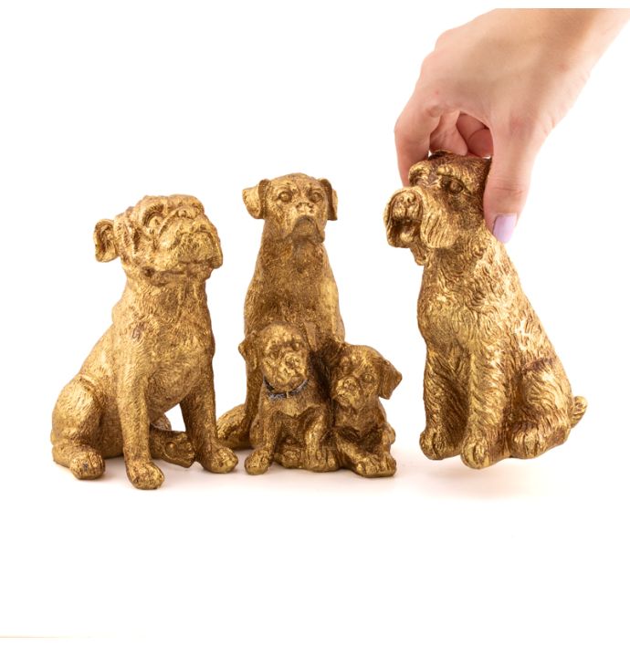 Ornament Sniff hond goud