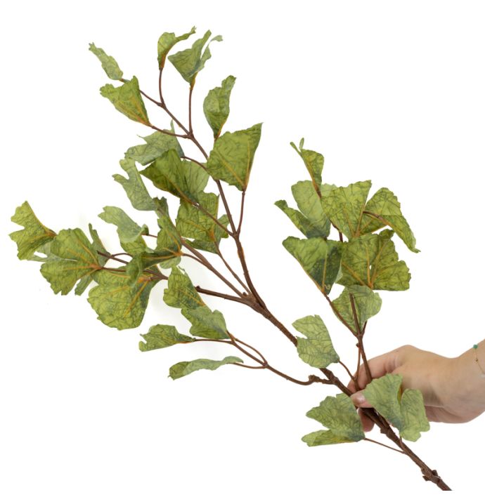 Kunstbloem Gingko 93cm groen