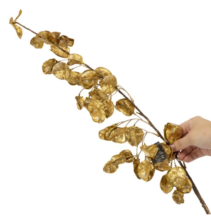 Kunst bloesemtak Koelreuteria glitter 106cm groen