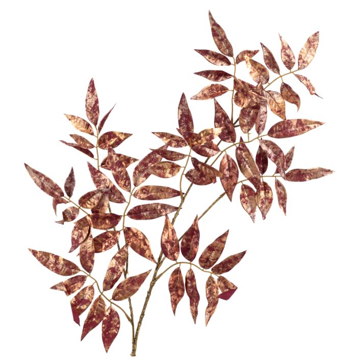 Kunsttak Den glitter 94cm rood