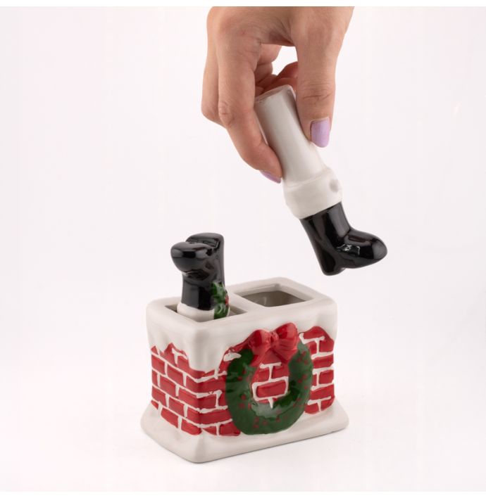 Peper en zoutstel kerstman Santa Sole