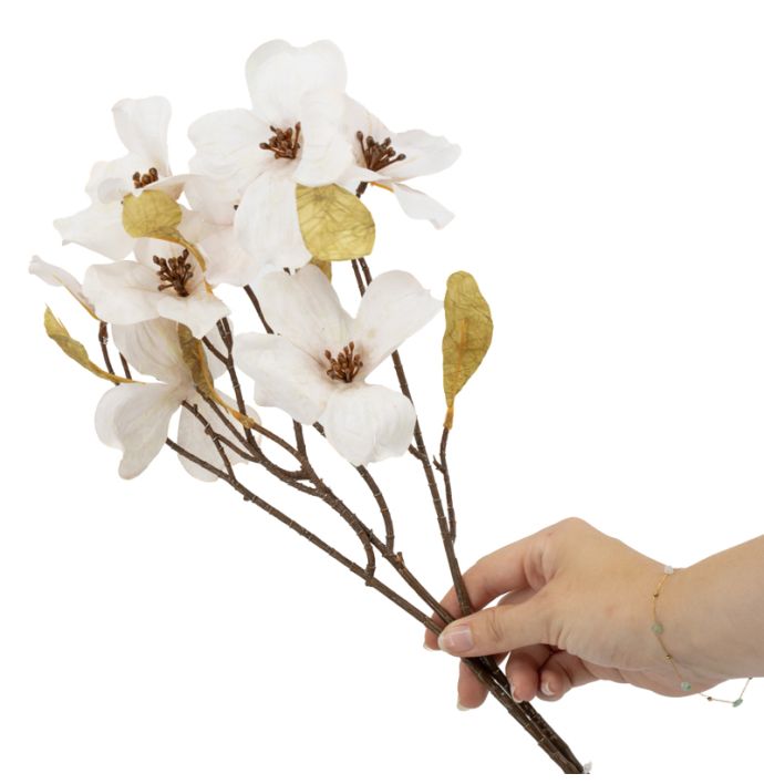 Kunsttak kornoelje 74cm off-white