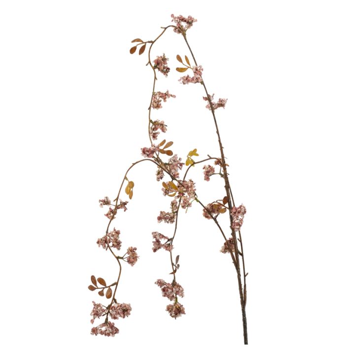 Kunsttak besjes 110cm roze