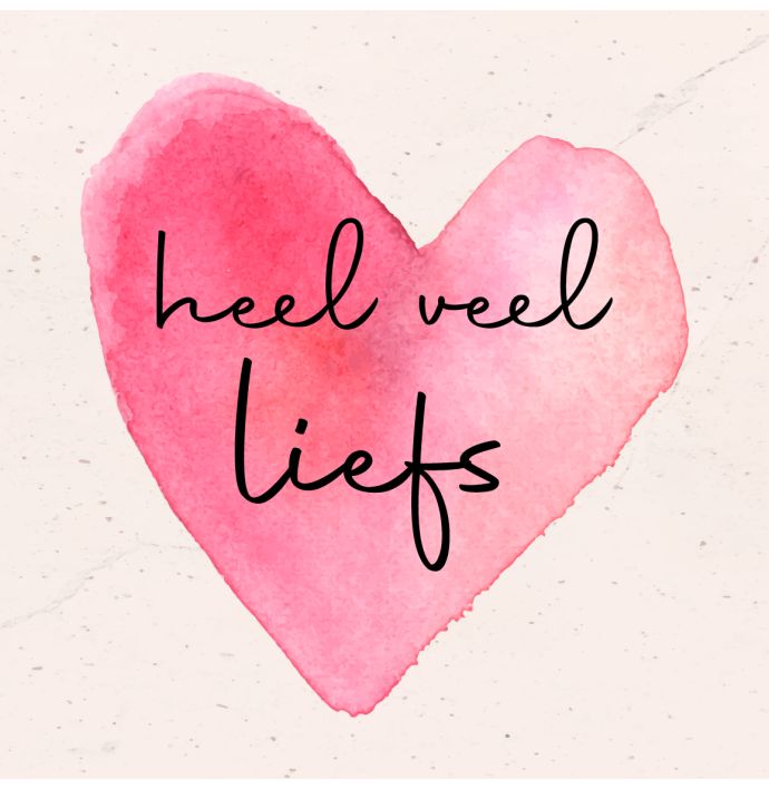 Ansichtkaart – Heel veel liefs