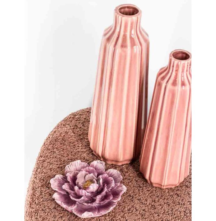 Wanddecoratie bloem paars