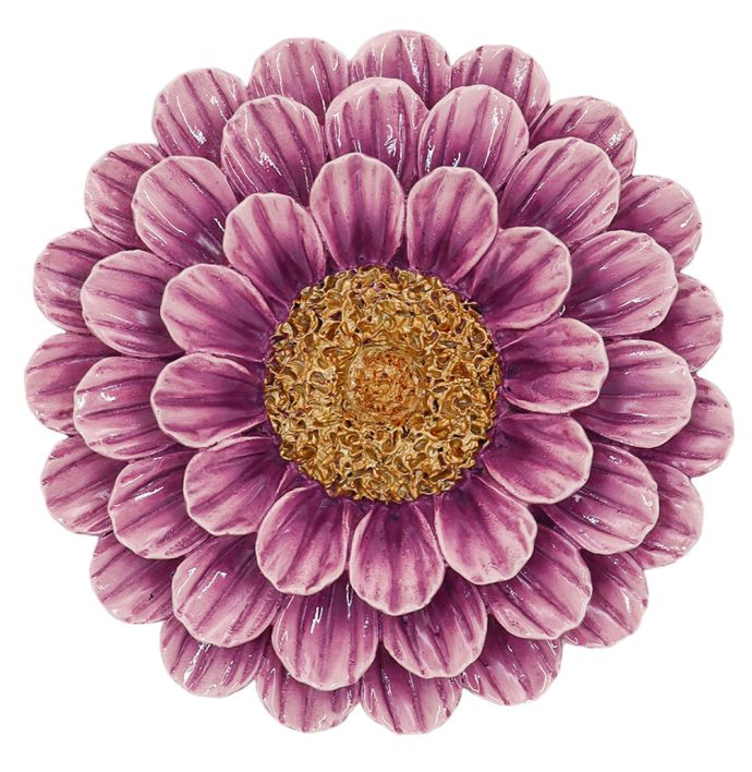 Wanddecoratie bloem paars