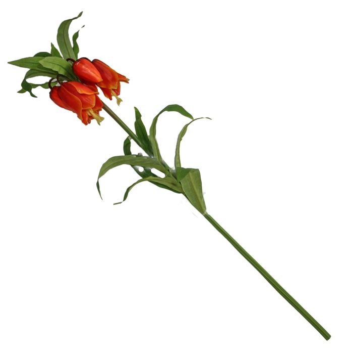Kunsttak Fritillaria, kievitsbloem 81cm rood