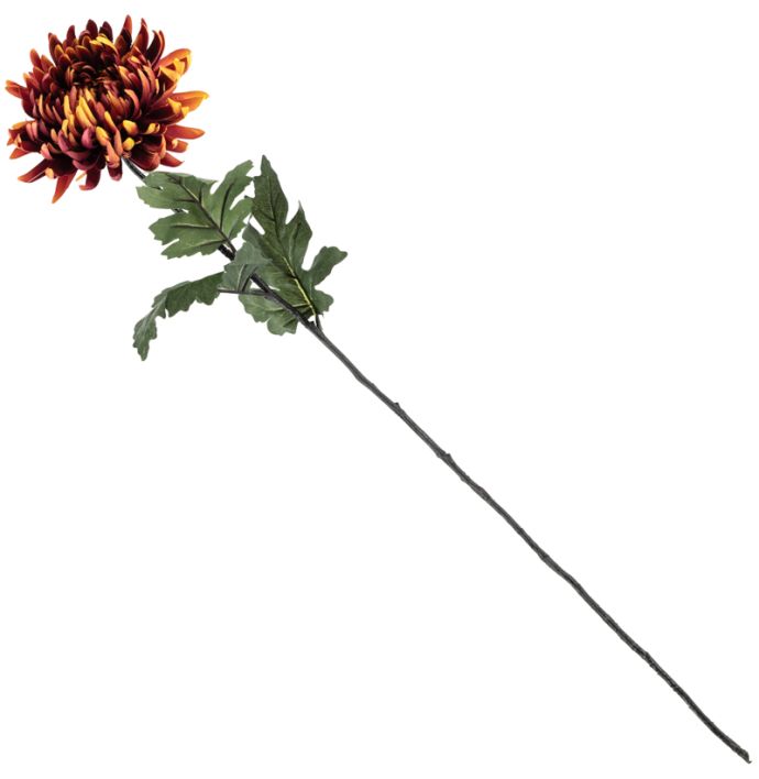 Kunstbloem chrysant roest wb