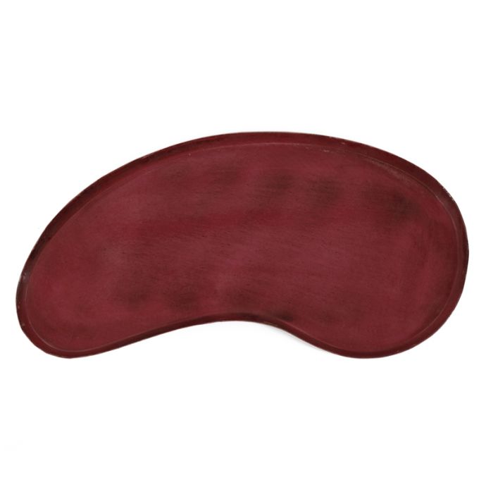 Metalen dienblad kidney roze