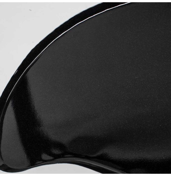 Metalen dienblad kidney zwart